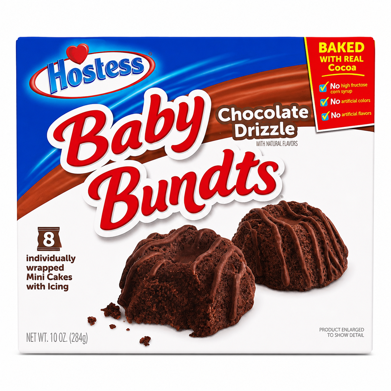 Hostess Baby Bundts Chocolate Drizzle Mini Cakes