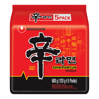 NONGSHIM Instant Noodles Shin Ramyun 5x120G