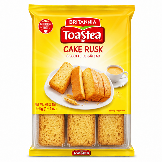 Britannia Toastea Cake Rusk Crispy Tea Time Toast