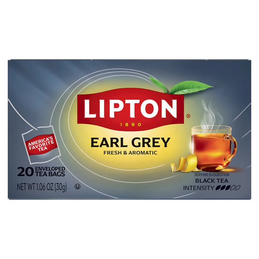 Lipton Earl Grey Black Tea 20 Tea Bags