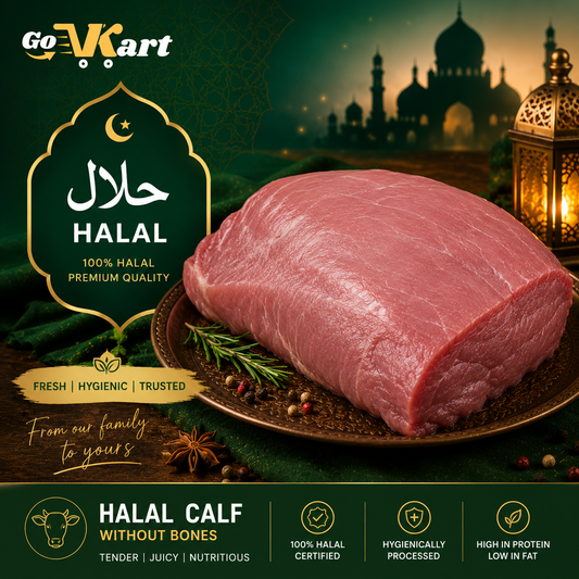 Halal Boneless Calf Meat