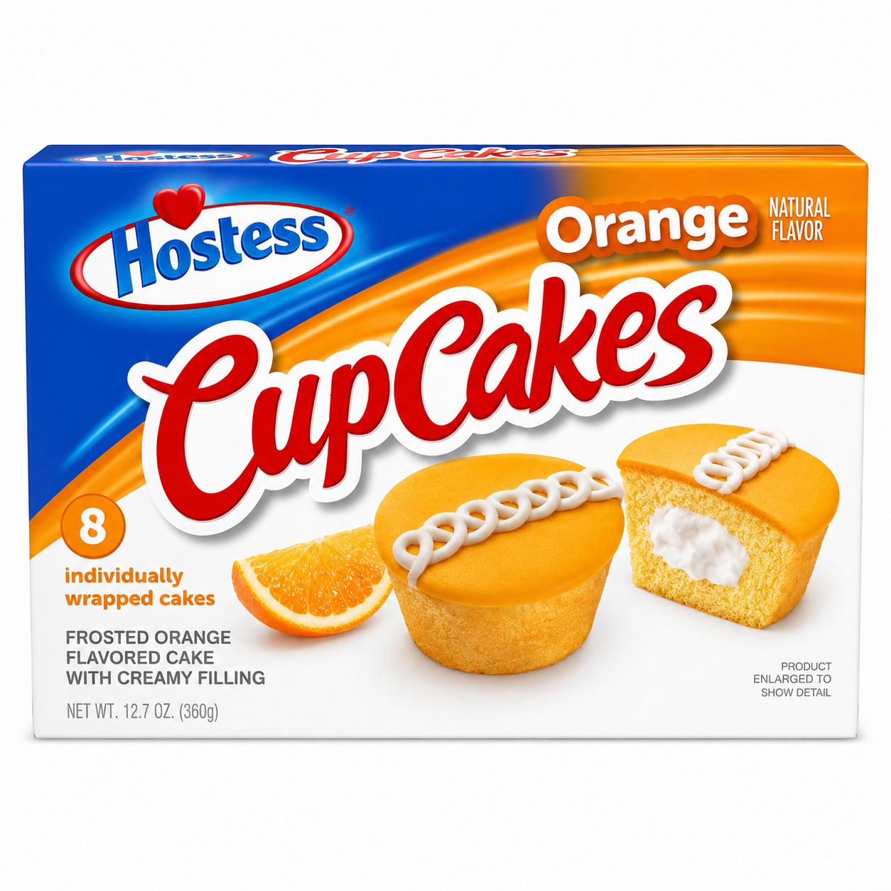 Hostess Orange CupCakes Cream Filled Snack Cakes