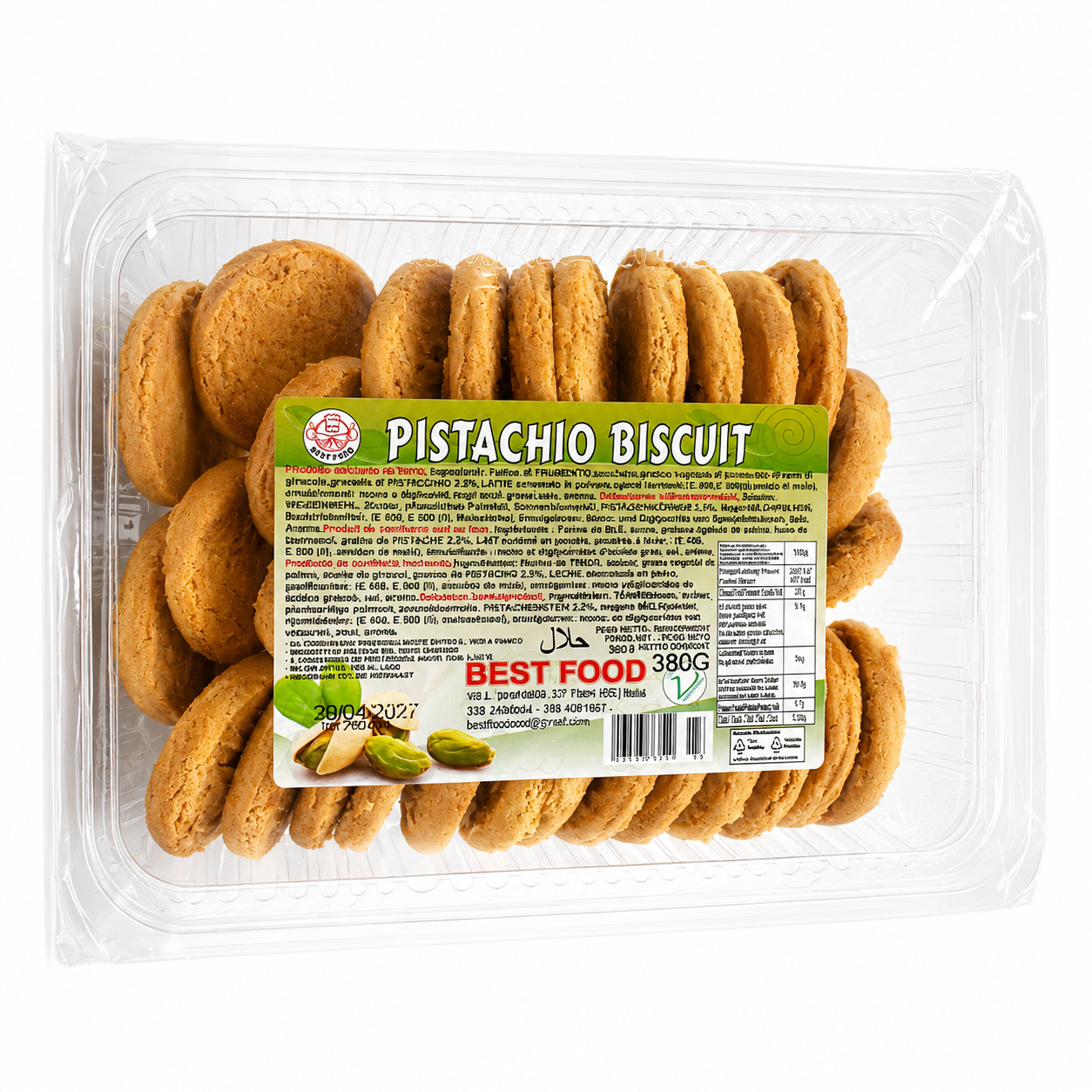 Pistachio Biscuit Crispy Butter Cookies